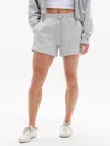 Athleta Heavyweight Terry Mid Rise Sportie Short In Grey