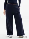 Athleta Forever Fleece Wide Leg In Blue