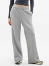 Athleta Forever Fleece Wide Leg In Gray