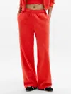 Athleta Forever Fleece Wide Leg In Red