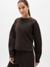 Athleta Form Knit Crew Sweatshirt In Brown