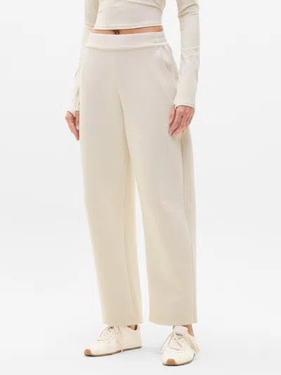 Athleta Form Knit Mid Rise Barrel Pant In Neutral