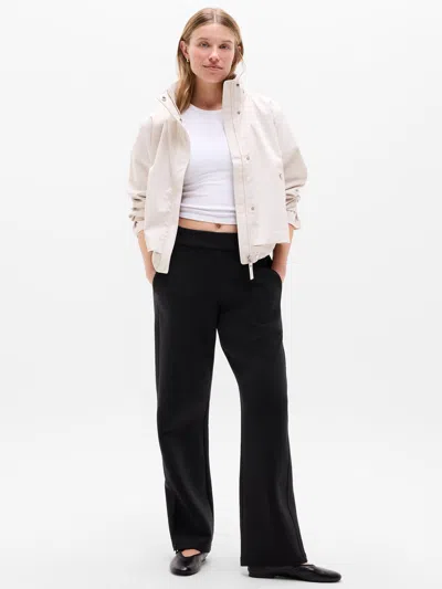 Athleta Form Knit Mid Rise Straight Pant In Black