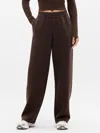 Athleta Form Knit Mid Rise Straight Pant In Brown
