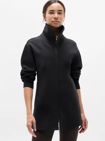 Athleta Form Knit Seamed Full Zip In Black