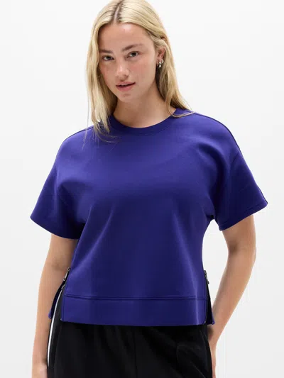Athleta Form Knit Sweatshirt Tee In Mystic