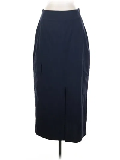 Pre-owned Athleta Formal Skirt In Blue