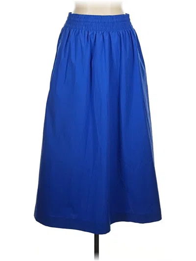 Pre-owned Athleta Formal Skirt In Blue