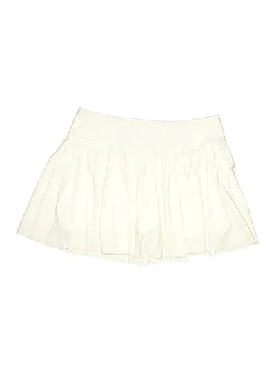Pre-owned Athleta Formal Skirt In Ivory