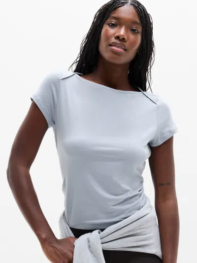 Athleta Foundation Cap Sleeve Tee In White