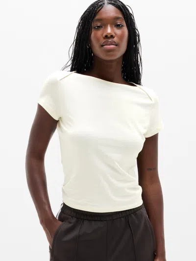 Athleta Foundation Cap Sleeve Tee In White