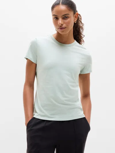 Athleta Foundation Slim Tee In Green