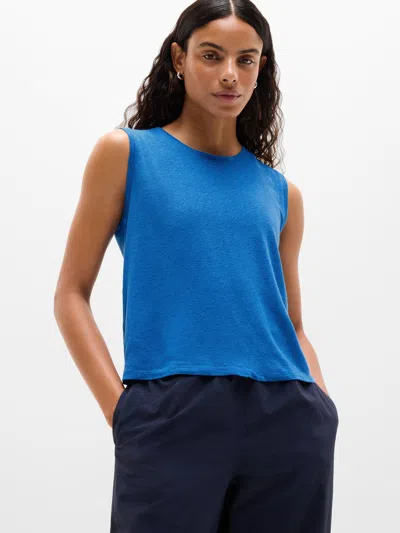 Athleta Getaway Linen Blend Muscle Tank