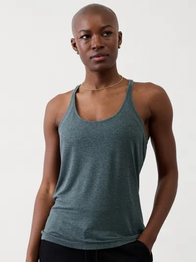 Athleta Getaway Linen Blend Tank In Eden