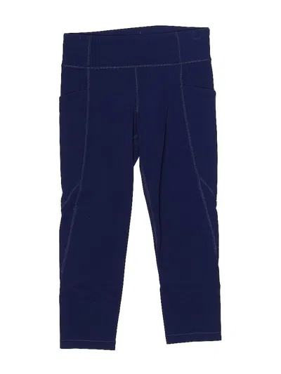 Pre-owned Athleta Girl Kids' Active Pants In Blue