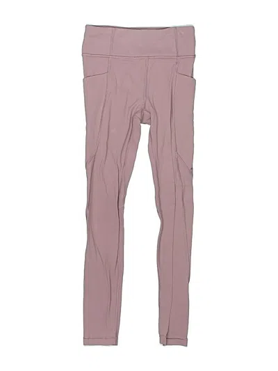 Pre-owned Athleta Girl Kids' Active Pants In Purple