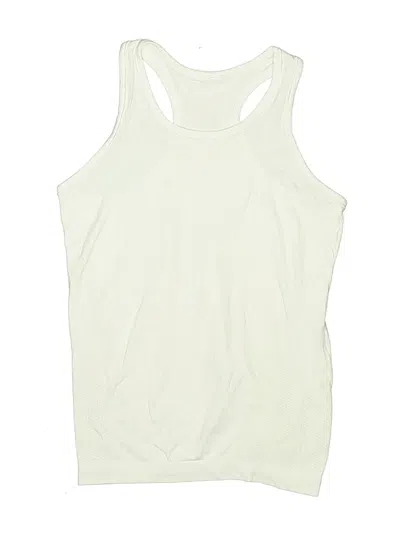 Pre-owned Athleta Girl Kids' Active Tank Top In Ivory