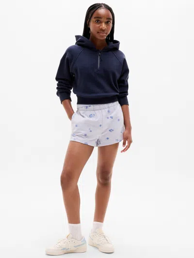 Athleta Kids'  Girl All Day 2" Short In Cyan Floral Grey
