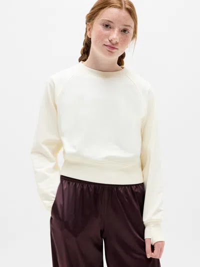 Athleta Kids'  Girl All Day Crewneck Sweatshirt In Pearl