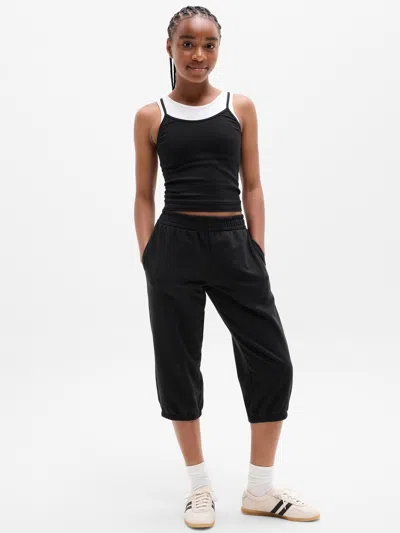 Athleta Kids'  Girl All Day Crop Flood In Black