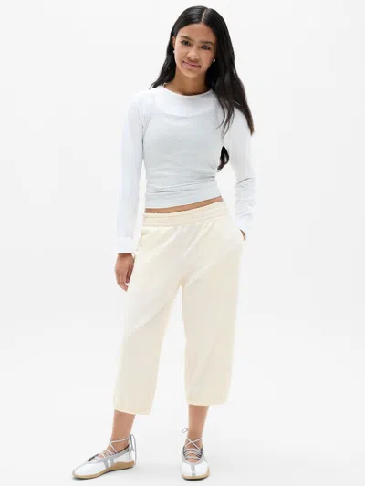 Athleta Kids'  Girl All Day Crop Flood In Pearl
