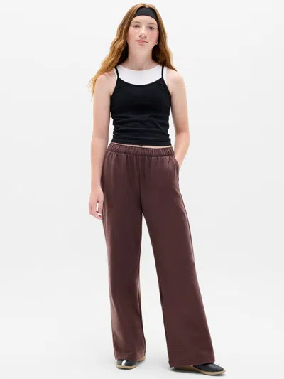 Athleta Kids'  Girl All Day Wide Leg Terry Pant In Nocturnal