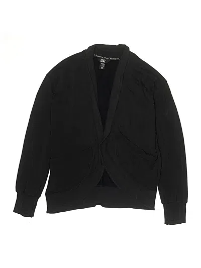 Pre-owned Athleta Girl Kids' Cardigan Sweater In Black