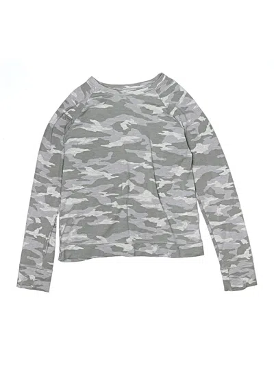 Pre-owned Athleta Girl Kids' Cardigan Sweater In Gray