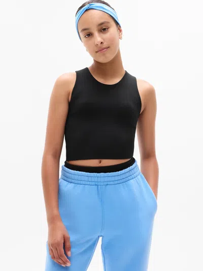 Athleta Kids'  Girl Cloud Longline Bra In Black