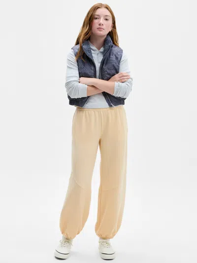 Athleta Kids'  Girl Coaster Luxe Bubble Pant In Neutral