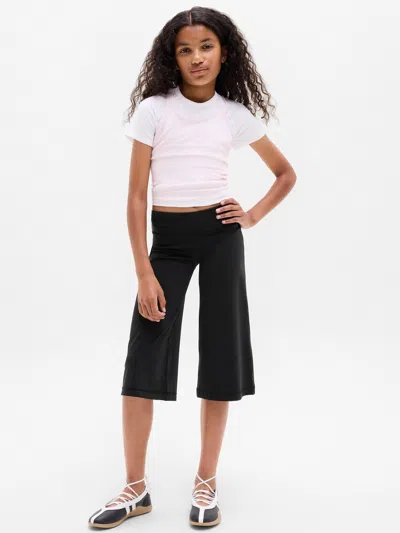 Athleta Kids'  Girl Elation Low Rise Crop Flood In Black