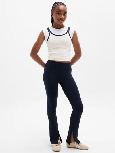Athleta Kids'  Girl Elation Mid Rise Flare In Navy