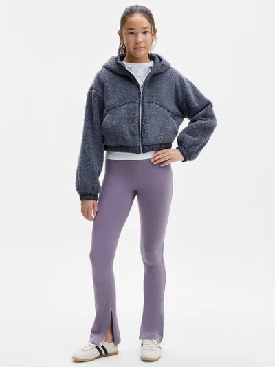 Athleta Kids'  Girl Elation Mid Rise Slim Flare In Purple