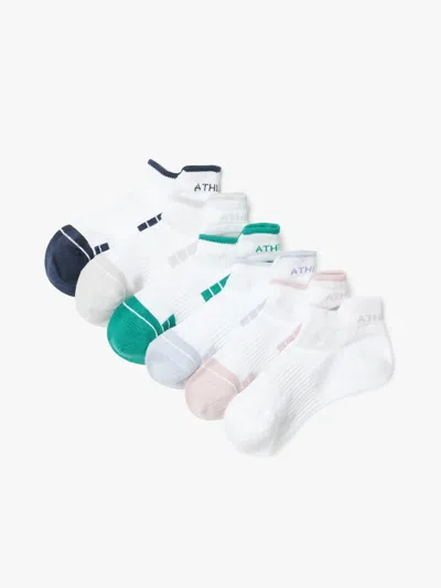 Athleta Kids'  Girl Everyday Ankle Sock 6-pack In Multi