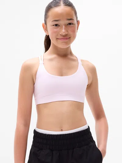 Athleta Kids'  Girl High Speed Bra In Ballet
