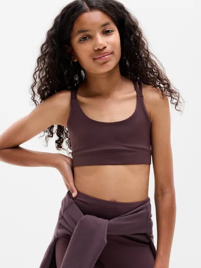 Athleta Kids'  Girl High Speed Bra In Nocturnal