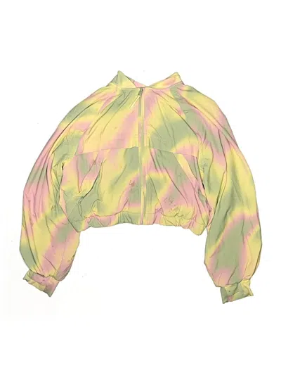 Pre-owned Athleta Girl Kids' Jacket In Yellow
