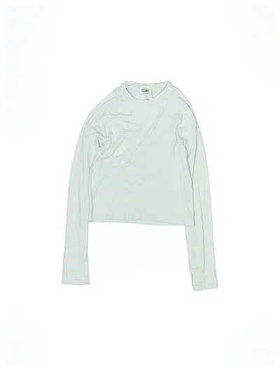 Pre-owned Athleta Girl Kids' Long Sleeve T-shirt In Green