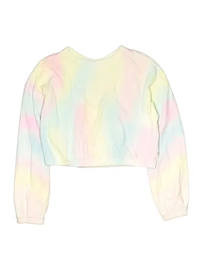 Pre-owned Athleta Girl Kids' Long Sleeve T-shirt In White