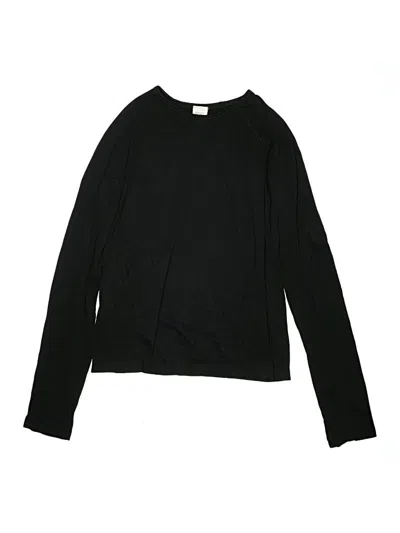 Pre-owned Athleta Girl Kids' Long Sleeve T-shirt In Black