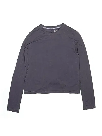 Pre-owned Athleta Girl Kids' Long Sleeve T-shirt In Gray
