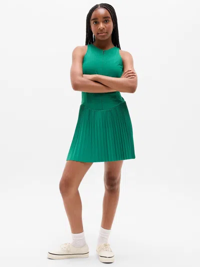 Athleta Kids'  Girl Pleat Perfect Dress In Laurel