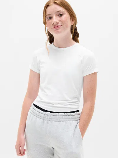 Athleta Kids'  Girl Power Up Sport Length Tee In White