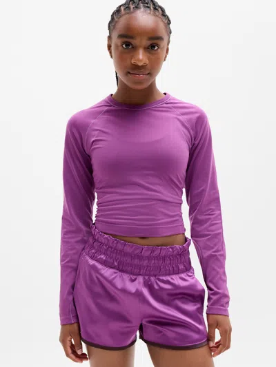 Athleta Kids'  Girl Power Up Sport Length Top In Azalea