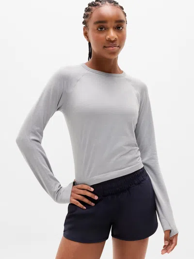 Athleta Kids'  Girl Power Up Sport Length Top In Quartz