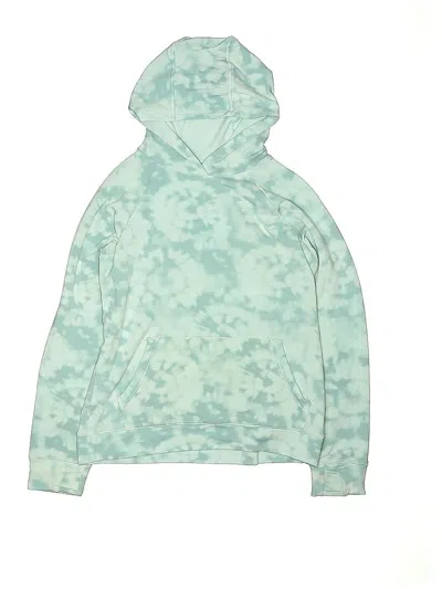 Pre-owned Athleta Girl Kids' Pullover Hoodie In Blue