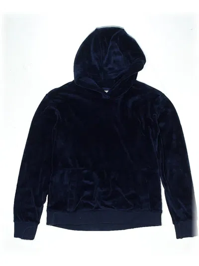Pre-owned Athleta Girl Kids' Pullover Hoodie In Blue