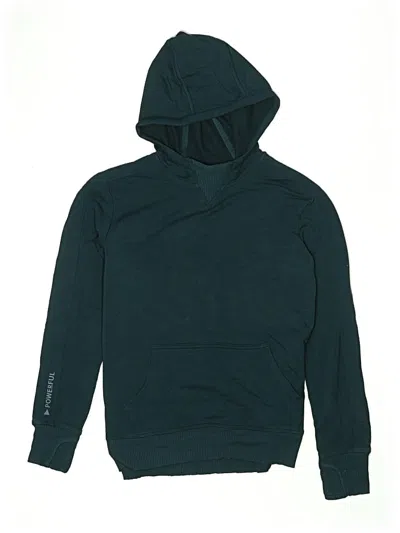 Pre-owned Athleta Girl Kids' Pullover Hoodie In Blue