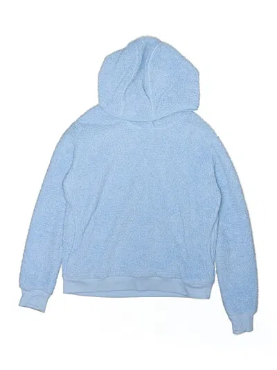 Pre-owned Athleta Girl Kids' Pullover Hoodie In Blue