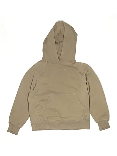 Pre-owned Athleta Girl Kids' Pullover Hoodie In Brown